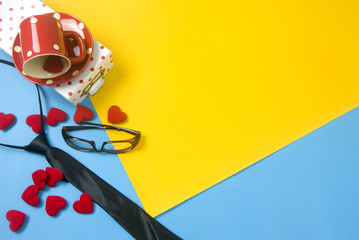 prop with father's day concept decor