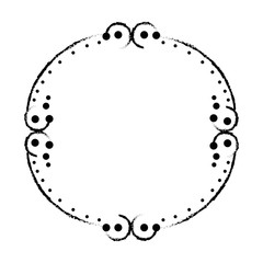 Decorative vintage frame icon vector illustration graphic design