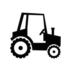 Farm tractor vehicle icon vector illustration graphic design
