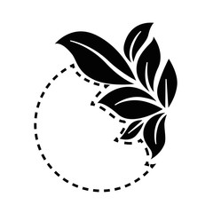 Plant with leaves icon vector illustration graphic design