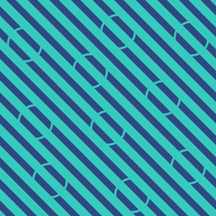 Circle blue seamless pattern