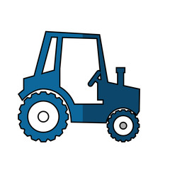 Farm tractor vehicle icon vector illustration graphic design