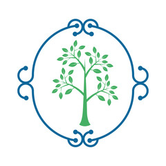 Ecology stamp emblem icon vector illustration graphic design