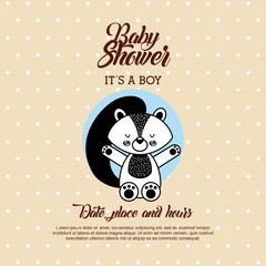 baby shower animal flat icon vector illustration design graphic