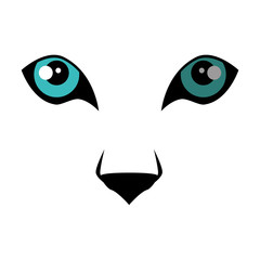Wild jaguar eyes icon vector illustration graphic design © Gstudio