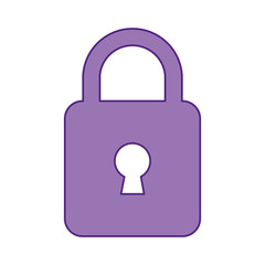 Padlock security symbol icon vector illustration graphic design