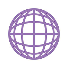 Sphere global symbol icon vector illustration graphic design
