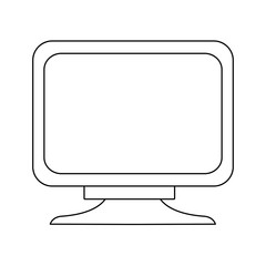 screen monitor device technology digital vector illustration