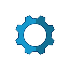 Gear machinery piece icon vector illustration graphic design