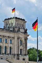 Fototapeta na wymiar Reichstagsgebäude, Südwestturm, Berlin