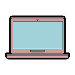 Laptop pc computer icon vector illustration graphic design