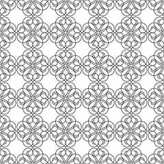 Flower abstract seamless pattern