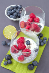 Chia- Pudding mit Beeren