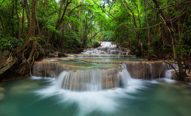 Fototapeta na wymiar Waterfall in deep forest