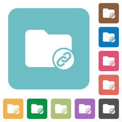 Directory attachment rounded square flat icons