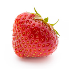 Strawberry isolated on white background. Fresh berry.