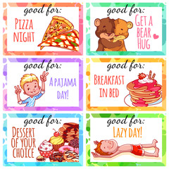 Printable kids coupons to use as a gift.