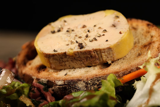 foie gras, salade
