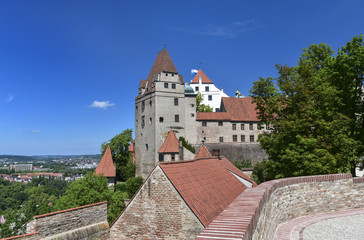 Fototapeta na wymiar LANDSHUT - Burg Trausnitz im Jahre 1150 erbaut