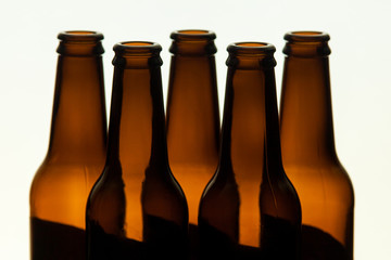 Fila de cervezas