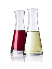 Rotwein und Weißwein