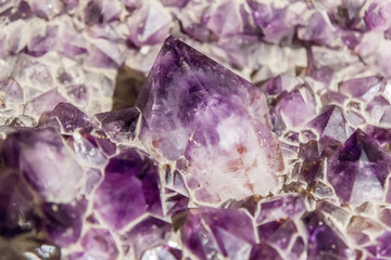 Natural amethyst crystal background