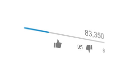 video views counter, counter of likes.