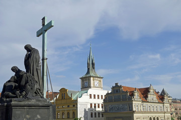 Karlsbrücke und Smetana Museum in Prag