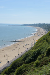 Bournemouth beach looking towards Sandbanks