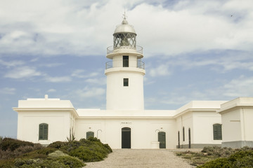 Faro de Cavalleria en la Isla de Menorca, Baleares