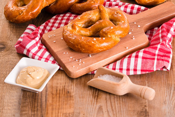 Bavarian pretzels.