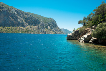 Fototapeta na wymiar Landscape of the Aegean coast