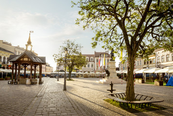 Fototapeta na wymiar Rynek starego miasta w Rzeszowie