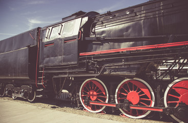 Polish steam locomotive with tender.