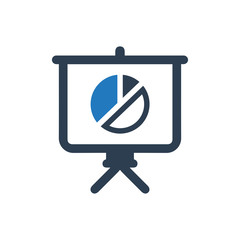 Presenting Business Report Icon