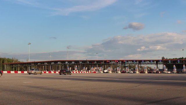 Paid road, payment for travel, checkpoint, highway for money.