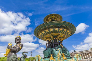 Fototapeta na wymiar Fontaine des Fleuves in Paris