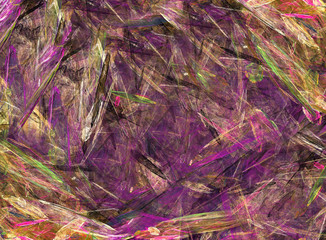 Abstract background with colorful crystal surface fractal