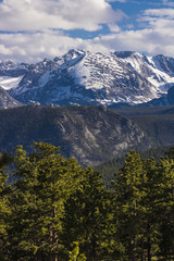 Mountains and forest of Rocky Mountain National Park