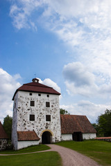 Fototapeta na wymiar Hovdala Castle is a castle in Hassleholm Municipality, Scania, Sweden