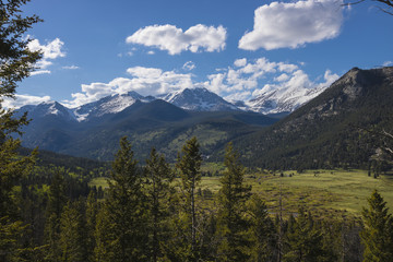 Mountains and forest of Rocky Mountain National Park