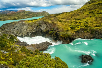 Naklejka na ściany i meble Salto Grande waterfall