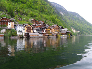 Beautiful Lake Village of Hallstatt, Salzkammergut, Austria