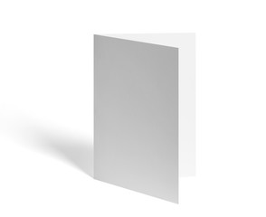 folded leaflet white blank paper template book