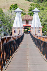 Puente de Occidente (Western Bridge) in Santa Fe de Antioquia, Colombia