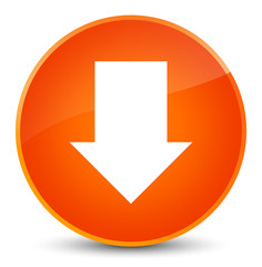 Download arrow icon elegant orange round button
