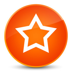 Star icon elegant orange round button
