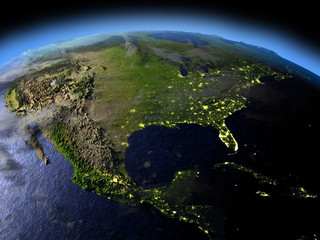 USA at night © harvepino