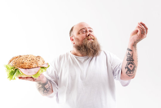 Man About To Eat A Sandwich