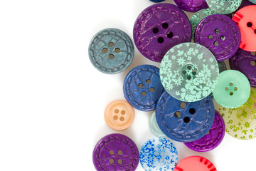 Fototapeta premium colorful buttons isolated on white background